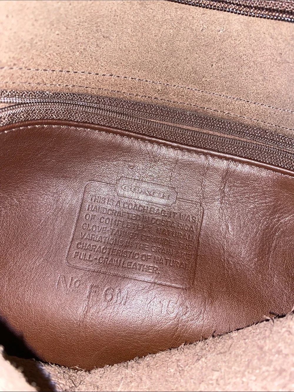 Coach 1990’s Vintage Soho Fletcher F6M- 4150 Dark Brown Leather Purse